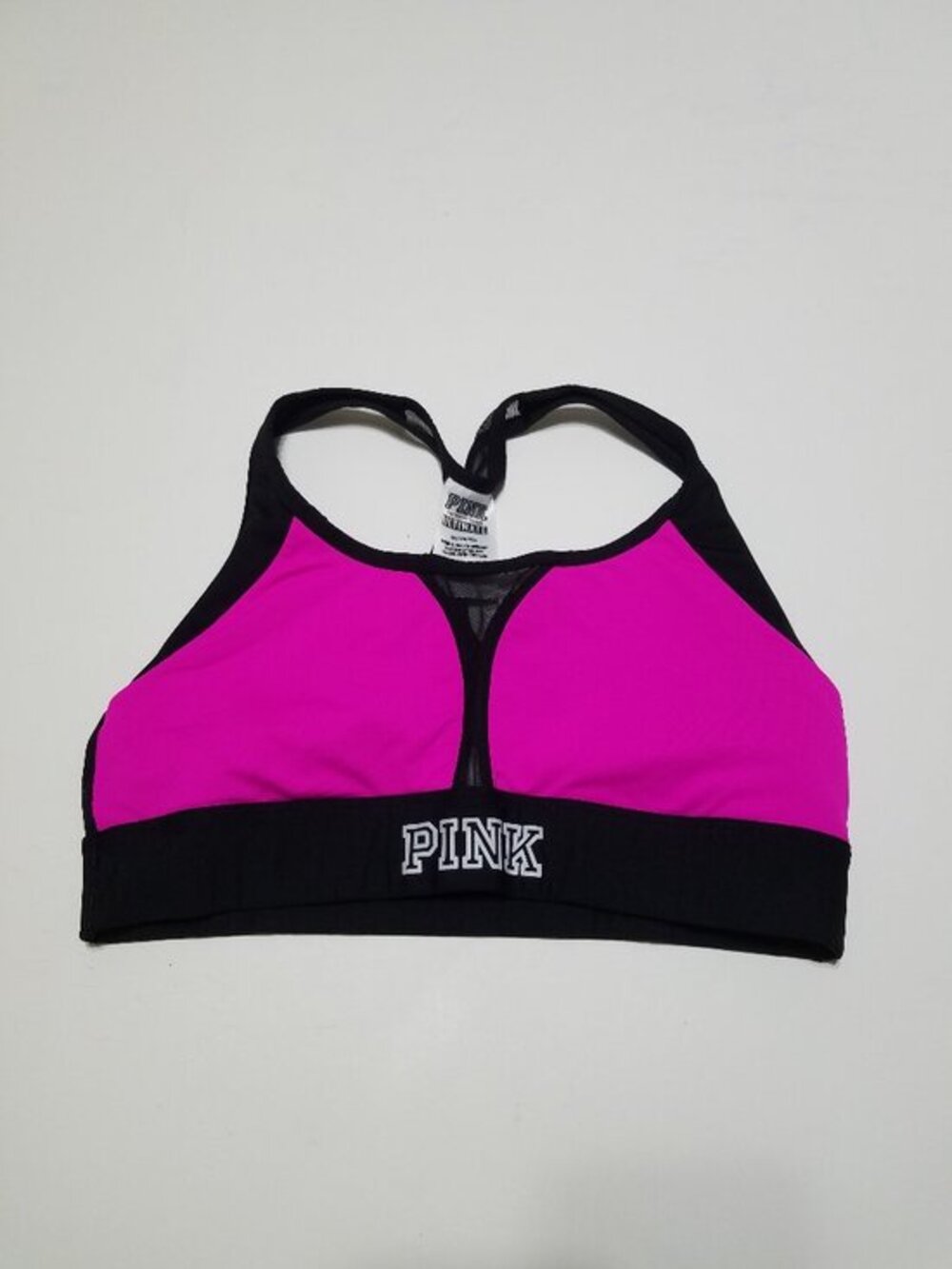PINK Victoria's Secret Ultimate Sports Bra Pink and Black Size M